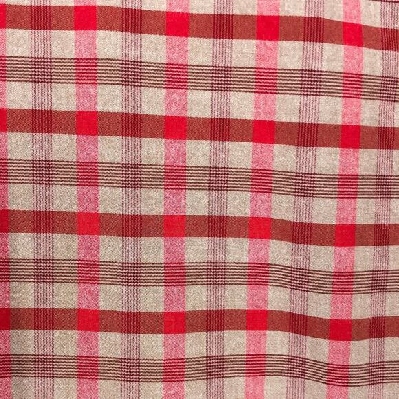 Columbia Short Sleeve Button Down Shirt Plaid Mens Size XL Red & Tan Regular Fit - Picture 8 of 15